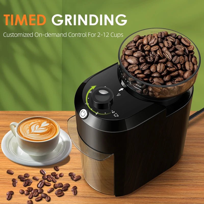 Wancle Electric Burr Coffee Grinder Adjustable Burr Mill Conical Coffee Bean Grinding with 28 Precise Grind Setting 220V/120V - flohmarkt-deutschland.shop