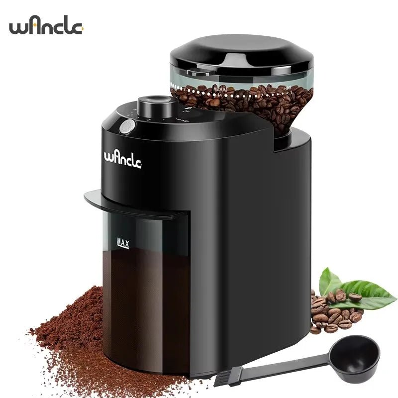 Wancle Electric Burr Coffee Grinder Adjustable Burr Mill Conical Coffee Bean Grinding with 28 Precise Grind Setting 220V/120V - flohmarkt-deutschland.shop