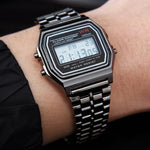 Wasserdicht Retro Uhr Digital Edelstahl Sport Militär Uhren Männer Frauen Elektronische Armbanduhr Uhr - flohmarkt-deutschland.shop