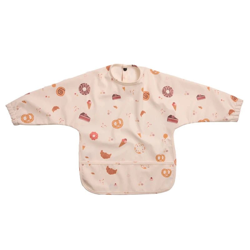 Wasserdichte Lätzchen für Neugeborene, Kinder-Mal-Kittel-Lätzchen mit langen Ärmeln für Jungen und Mädchen, leicht zu reinigende Schürze, Baby-Sachen - flohmarkt-deutschland.shop