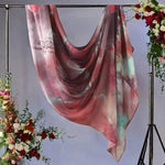 Watercolor Print Hijab Muslim Marble scarf Soft Breathable Sun Protection Lightweight Summer beach Wrap for Women - flohmarkt-deutschland.shop