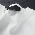 WAVLATII Oversized Summer T shirts for Women Men Brown Casual Female Korean Streetwear Tees Unisex Basic Solid Young Cool Tops - flohmarkt-deutschland.shop