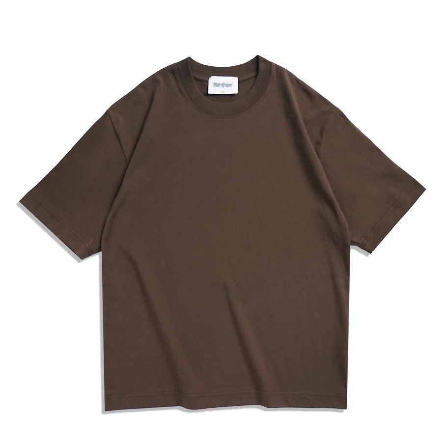 WAVLATII Oversized Summer T shirts for Women Men Brown Casual Female Korean Streetwear Tees Unisex Basic Solid Young Cool Tops - flohmarkt-deutschland.shop