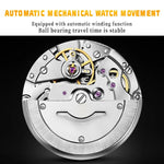 Week Kalender Herren Vollautomatische mechanische Uhr Edelstahl Herren Nachtlicht wasserdichte Uhr - flohmarkt-deutschland.shop