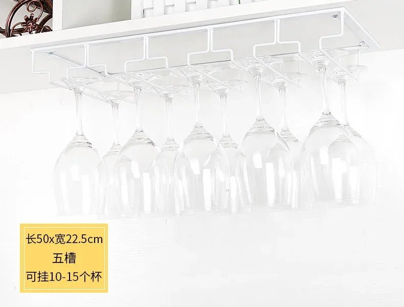 Weinglashalter Wandmontage Eisen Hängehalter Kelch Organizer Rack - flohmarkt-deutschland.shop