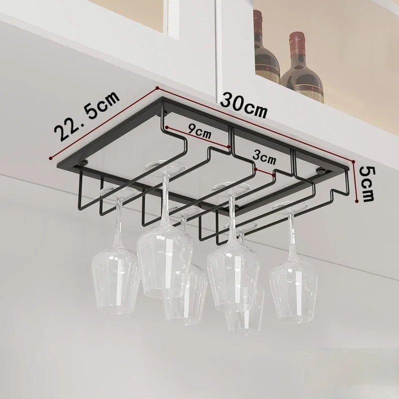 Weinglashalter Wandmontage Eisen Hängehalter Kelch Organizer Rack - flohmarkt-deutschland.shop