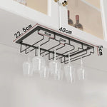 Weinglashalter Wandmontage Eisen Hängehalter Kelch Organizer Rack - flohmarkt-deutschland.shop