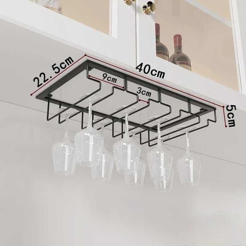 Weinglashalter Wandmontage Eisen Hängehalter Kelch Organizer Rack - flohmarkt-deutschland.shop