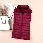 Weiße Ente Unten Jacke Frauen Weste Herbst Winter Ärmellose Weste Warme Leichte Puffer Jacke Weibliche Tops Outwear 8XL - flohmarkt-deutschland.shop