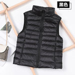 Weiße Ente Unten Jacke Frauen Weste Herbst Winter Ärmellose Weste Warme Leichte Puffer Jacke Weibliche Tops Outwear 8XL - flohmarkt-deutschland.shop