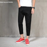 Weiße zerrissene Jeans für Herren, Harem, Jungen, Denim, Distressed, schwarze Hose, Frühling, Sommer, männlich, zerkratzt, Übergröße 40, 42, große Cowboy-Hose - flohmarkt-deutschland.shop