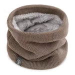 Winter Knitted Neck Warmer Thickened Plush Warm Scarf Windproof Cold Proof Men Women Outdoor Skiing Running Hiking Neck Cover - flohmarkt-deutschland.shop