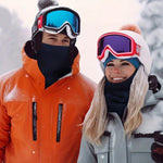 Winter Knitted Neck Warmer Thickened Plush Warm Scarf Windproof Cold Proof Men Women Outdoor Skiing Running Hiking Neck Cover - flohmarkt-deutschland.shop