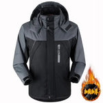Winter Männer Jacke Wasserdicht Wandern Ski Plus Samt Windjacke Jacken Abnehmbare Kapuze Große Größe Parkas - flohmarkt-deutschland.shop