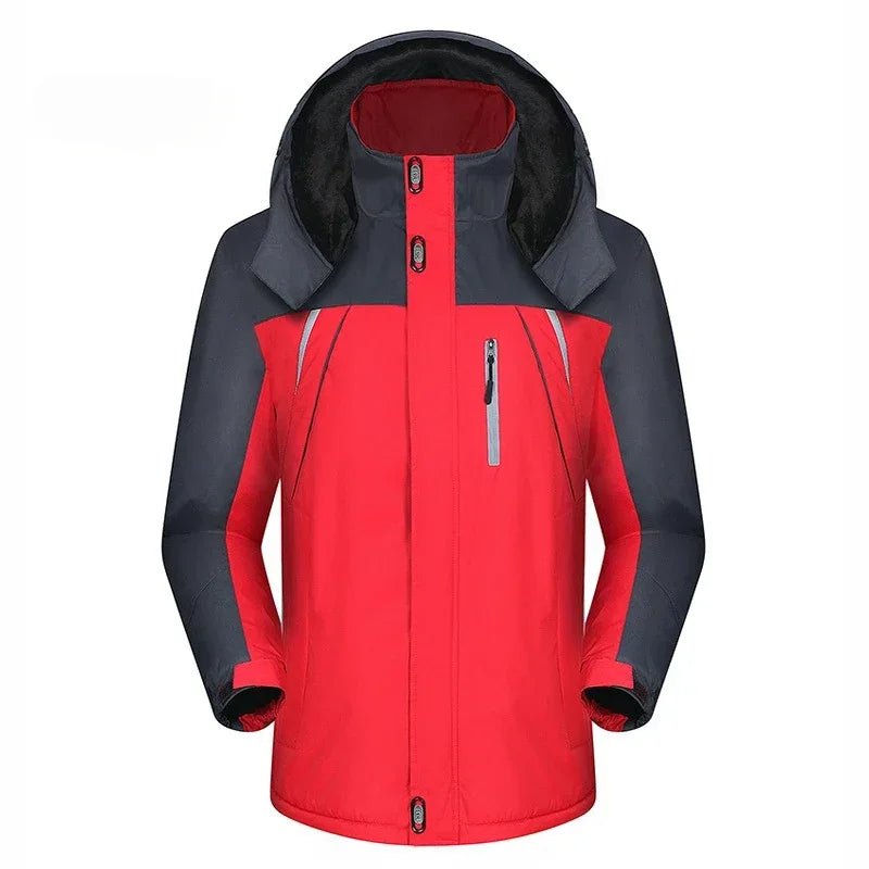 Winter Männer Jacke Wasserdicht Wandern Ski Plus Samt Windjacke Jacken Abnehmbare Kapuze Große Größe Parkas - flohmarkt-deutschland.shop