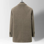 Winter männer Woolen Jacke Mode Verdicken Mittlere Länge Graben Drehen Unten Kragen Warme Oberbekleidung Business Casual Wolle Mantel - flohmarkt-deutschland.shop
