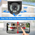 WLAN PTZ Sicherheitskamera 3MP Innen & Außen - flohmarkt-deutschland.shop