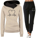Woman Tracksuit Two Piece Set Winter Warm Hoodies+Pants Pullovers Sweatshirts Female Jogging Woman Clothing Sports Suit Outfits - flohmarkt-deutschland.shop