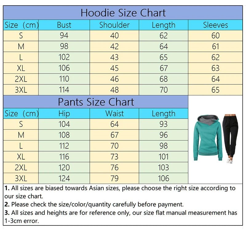 Woman Tracksuit Two Piece Set Winter Warm Hoodies+Pants Pullovers Sweatshirts Female Jogging Woman Clothing Sports Suit Outfits - flohmarkt-deutschland.shop