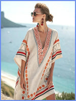 Women's 2025 Summer V-Neck Floral Print Loose Beach Dress, Casual Holiday Maxi Vestidos De Verano(72 characters) - flohmarkt-deutschland.shop