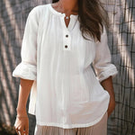 Women's Casual Loose Shirts White Tops 2025 Spring Pullover Shirts Рубашка Женская Blusen Damen Jesienne Ubrania Damskie - flohmarkt-deutschland.shop