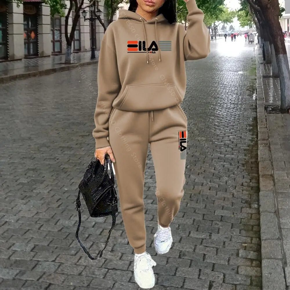 Womens Clothing Autumn Winter Hoodies Pants Fashion High Quality Aesthetic Luxury Brand Designer Streetwear Pants Sets for Women - flohmarkt-deutschland.shop