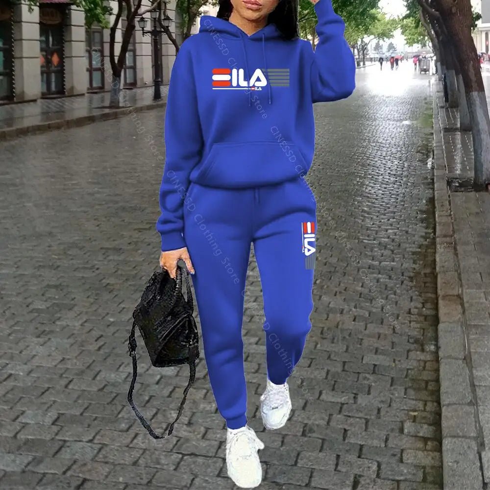Womens Clothing Autumn Winter Hoodies Pants Fashion High Quality Aesthetic Luxury Brand Designer Streetwear Pants Sets for Women - flohmarkt-deutschland.shop