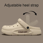 Women's Men's Slippers Summer Anti-Slip Couple Hollow Covered Toe Indoor Outdoor Casual Thick Bottom Sandals for Home Adults - flohmarkt-deutschland.shop