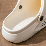 Women's Men's Slippers Summer Anti-Slip Couple Hollow Covered Toe Indoor Outdoor Casual Thick Bottom Sandals for Home Adults - flohmarkt-deutschland.shop
