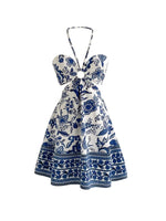 Women's Romantical Floral Print Halter Neck Sexy Fashionable Dress Easy to Create Lazy Stylish Vacation Style Dress - flohmarkt-deutschland.shop