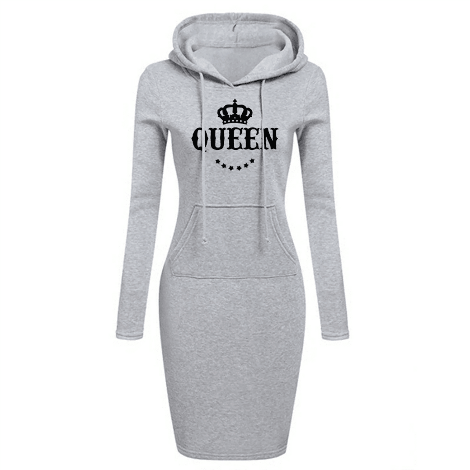 Women's Slim Hoodie Dress Dress Casual Knee Skirt Hoodie High Quality Hooded Sweatshirt Casual Women's Queen Hoodie Skirt - flohmarkt-deutschland.shop