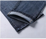 Wthinlee New Business Men's Jeans Casual Straight Stretch Fashion Classic Blue Black Work Denim Pant Trousers Male Clothing - flohmarkt-deutschland.shop