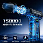 X8 Brushless Turbo Jet Fan Blower 150000RPM Powerful Electric Air Blower Vacuum Dust Cleaner Portable Dust Cleaner Violent Fan - flohmarkt-deutschland.shop