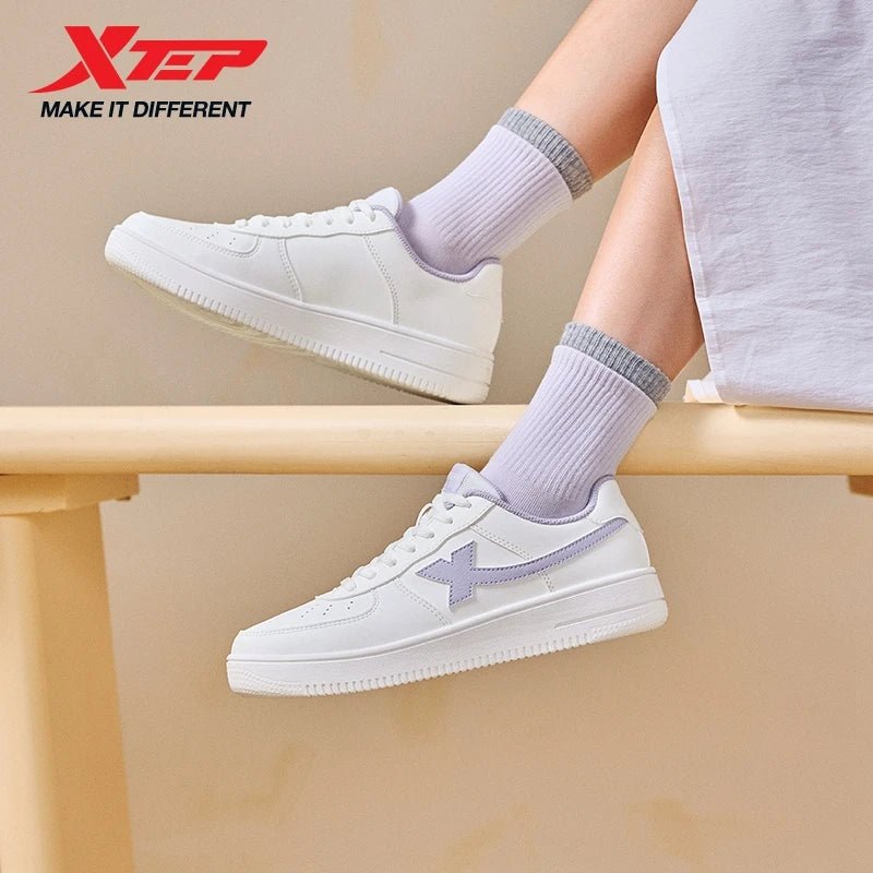 Xtep White Sneakers Female 2026 Spring Couples Versatile Trendy Casual Thick-soled Increase Sports Women Shoes 874118319851 - flohmarkt-deutschland.shop