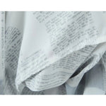 YENKYE New Women Newspaper Letter Print Irregular Hem Sling Dresses Fashion Backless Thin Straps With Chain Summer Sexy Dress - flohmarkt-deutschland.shop