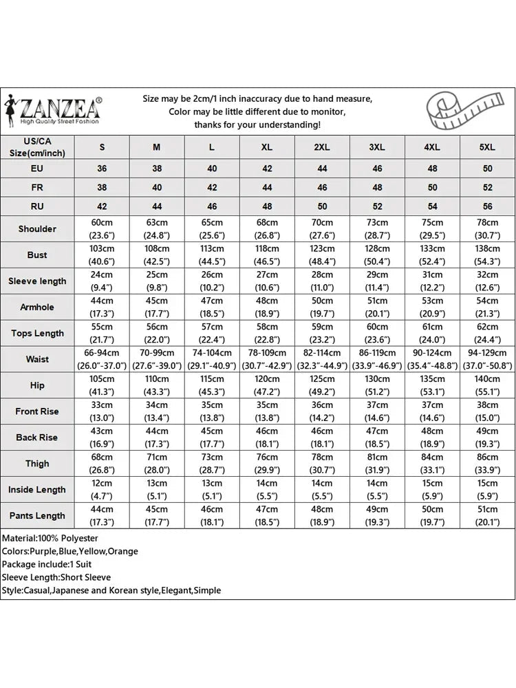 ZANZEA 2025 Fashion Women Korean Matching Tracksuit 2PCS Short Sets Floral Printed Shirt Outfits Holiday Summer Solid Short Suit - flohmarkt-deutschland.shop