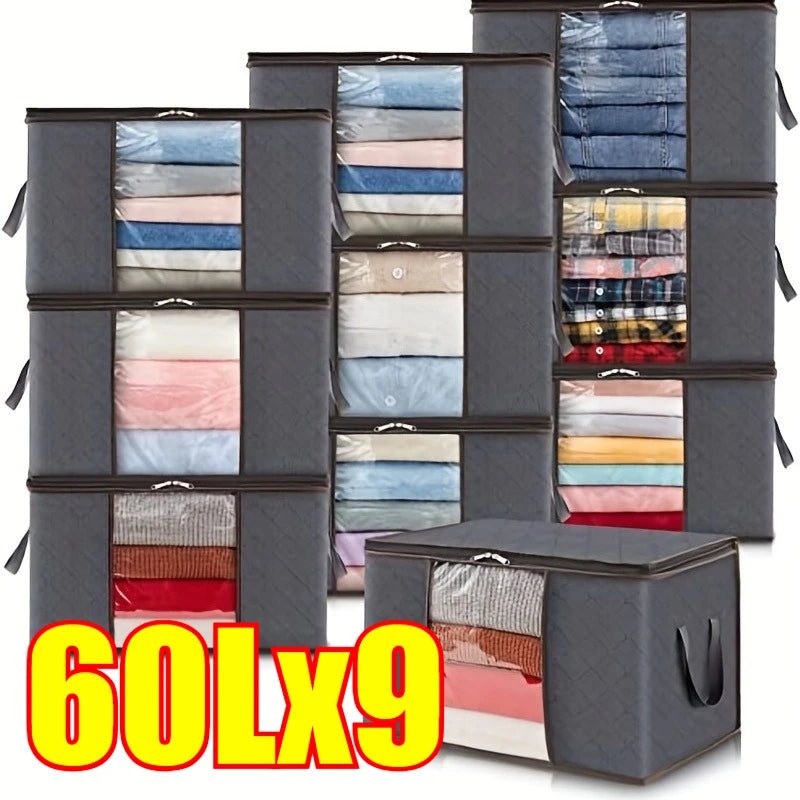 Zhejiang Choice Aufbewahrungstasche Faltbar Großes Fassungsvermögen - Mit Transparentem Fenster Für Kleidung Und Decken - flohmarkt-deutschland.shop