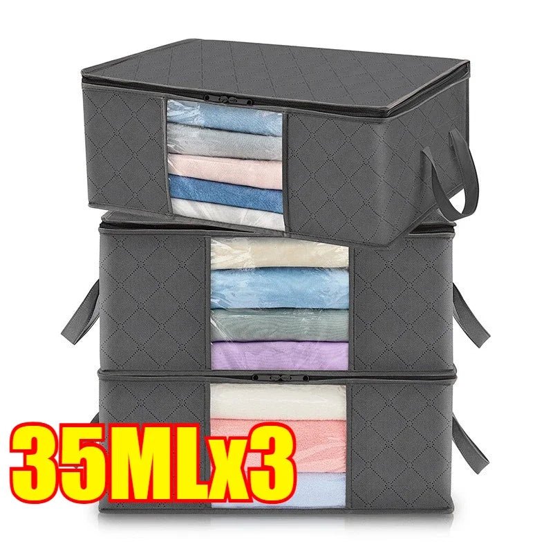 Zhejiang Choice Aufbewahrungstasche Faltbar Großes Fassungsvermögen - Mit Transparentem Fenster Für Kleidung Und Decken - flohmarkt-deutschland.shop