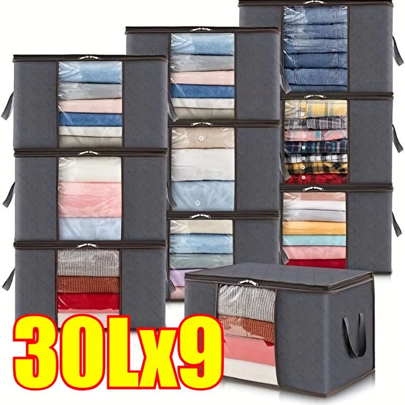 Zhejiang Choice Aufbewahrungstasche Faltbar Großes Fassungsvermögen - Mit Transparentem Fenster Für Kleidung Und Decken - flohmarkt-deutschland.shop