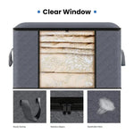 Zhejiang Choice Aufbewahrungstasche Faltbar Großes Fassungsvermögen - Mit Transparentem Fenster Für Kleidung Und Decken - flohmarkt-deutschland.shop