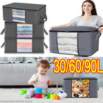 Zhejiang Choice Aufbewahrungstasche Faltbar Großes Fassungsvermögen - Mit Transparentem Fenster Für Kleidung Und Decken - flohmarkt-deutschland.shop