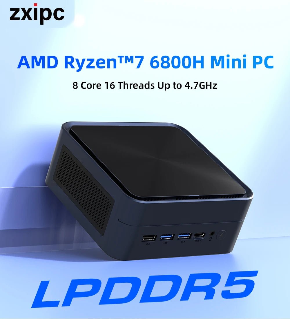 ZXIPC Mini-PC – AMD Ryzen 7, 16GB DDR5, 1TB SSD, 4K, WiFi6 - flohmarkt-deutschland.shop